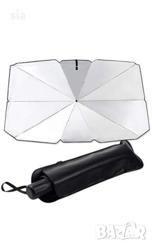 Сенник за предно стъкло, чадър, черен, снимка 4 - Аксесоари и консумативи - 41419369