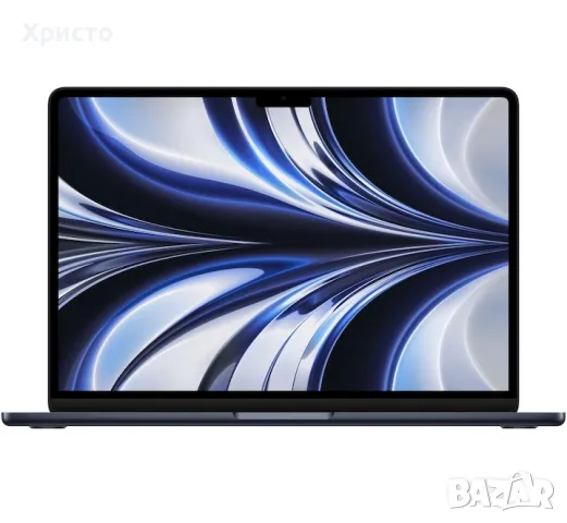 НОВ!!! Лаптоп Apple 13.6" MacBook Air, Apple M2 чип, 8-ядра CPU и 8-ядра GPU, 8GB, 256GB, Midnight 