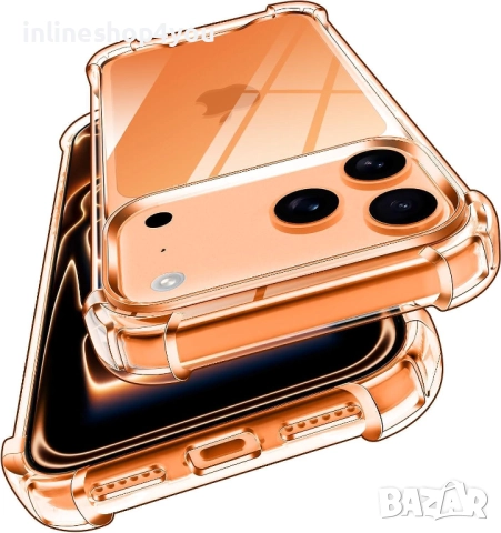 Прозрачен Силиконов Удароустойчив Кейс за Apple iPhone 17 Pro / Max