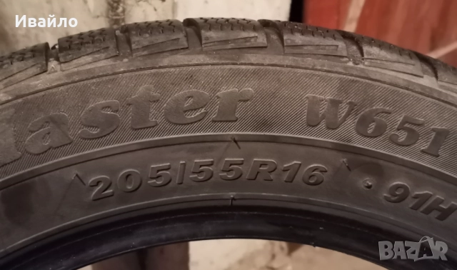 Продавам 4 броя Зимни гуми 205.55.16 на 1 сезон дот 2020 Petlas , снимка 3 - Гуми и джанти - 52716837