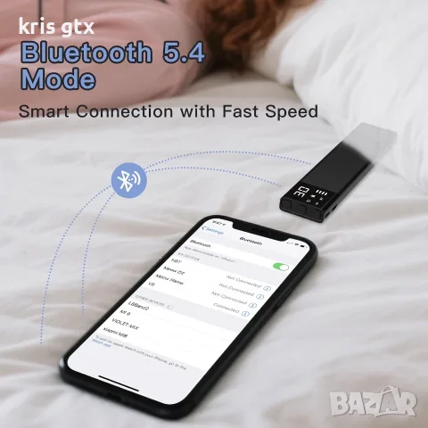 Bluetooth говорител за под възглавница – Bone Conduction Sleep Speaker 36 звука 650mAh Bluetooth, снимка 6 - Bluetooth тонколони - 55955774