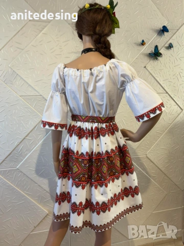 Дамска или детска рокля с етно мотиви, снимка 3 - Рокли - 53523360
