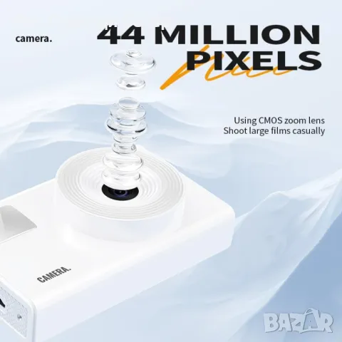 Нова Розова Камера за Деца 4K Видео, 48MP, 2.4" Екран и LED Осветление, снимка 3 - Друга електроника - 49734560