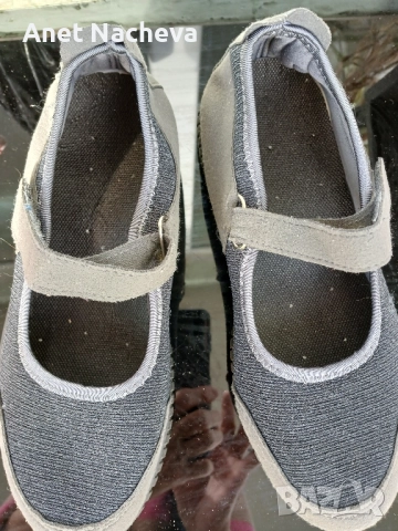 Дамски Обувки с дебела подметка, сиви, снимка 2 - Дамски ежедневни обувки - 52351062