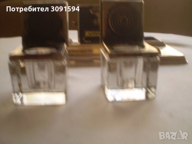 АНТИКВАРНА настолна мастилница GDR никелиран бронз кристал, снимка 12 - Антикварни и старинни предмети - 38693629