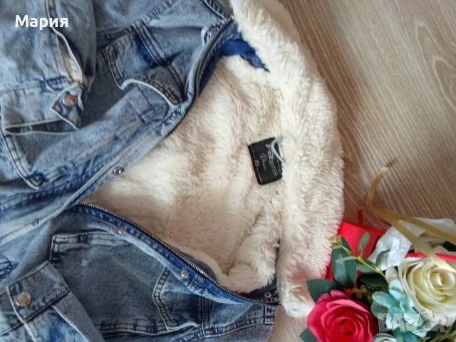 Дамско дънково яке, снимка 3 - Якета - 53573410