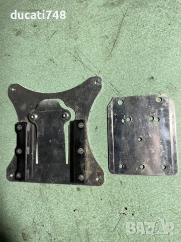 Алуминиева стойка за номер, мотоциклетна ендуро, бързо сваляне 