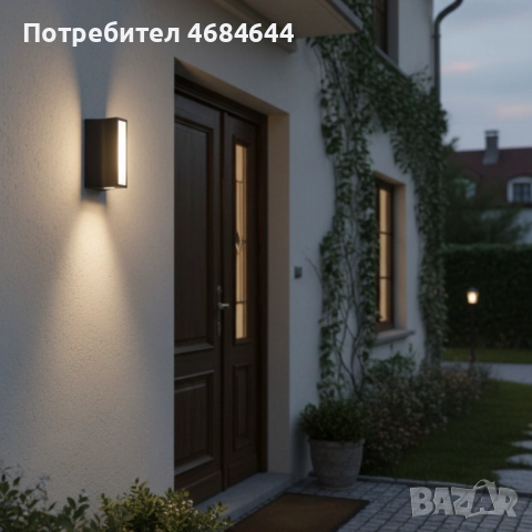 Висококачествена LED стенна лампа Luna Lighting – 11W, 3000K, 300 lm, снимка 3 - Лед осветление - 52815665