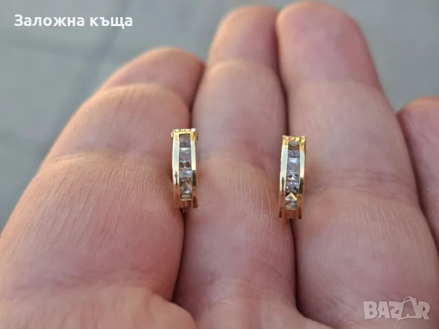 Дамски златни обеци със сертификат - 1,30 гр. / 585 / 14К, снимка 7 - Обеци - 55990731