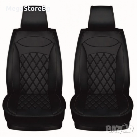 Тапицерия за автомобил от еко кожа, 5 части Черно, снимка 3 - Аксесоари и консумативи - 51729191