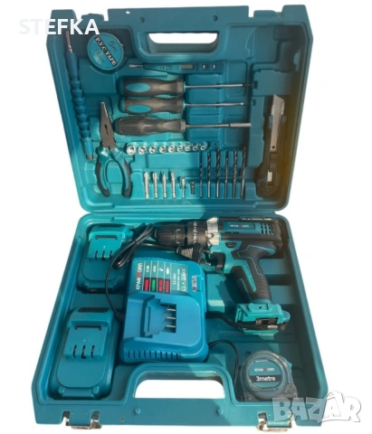 Комплект акумулаторен винтоверт – 30 части