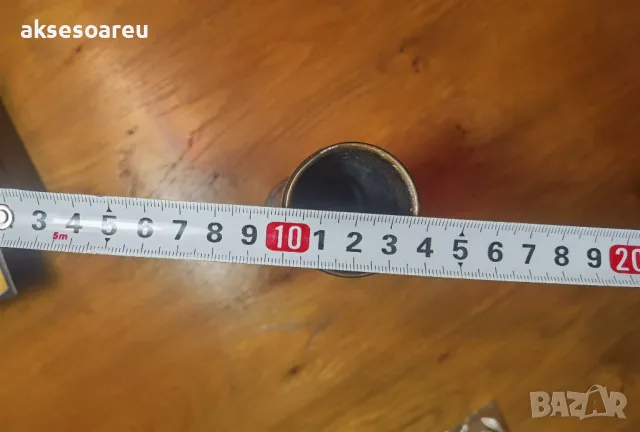 Декоративна бронзова ваза метална вазичка за цветя тип мензура стилна и красива немска от Германия, снимка 11 - Антикварни и старинни предмети - 50429364