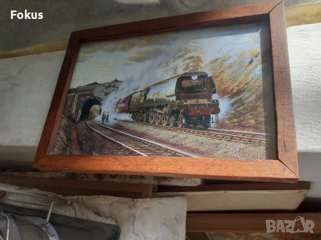 Плакат снимка картина влакове локомативи N 4, снимка 2 - Антикварни и старинни предмети - 53330063