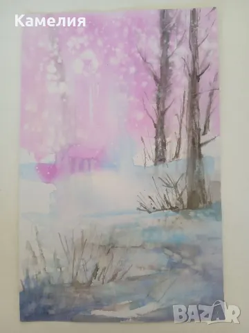 Картина: "Снежната гора", снимка 1