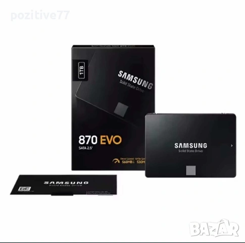 Samsung 870 Evo 1TB SSD Sata III 6GB НОВ, снимка 5 - Външни хард дискове - 53770289