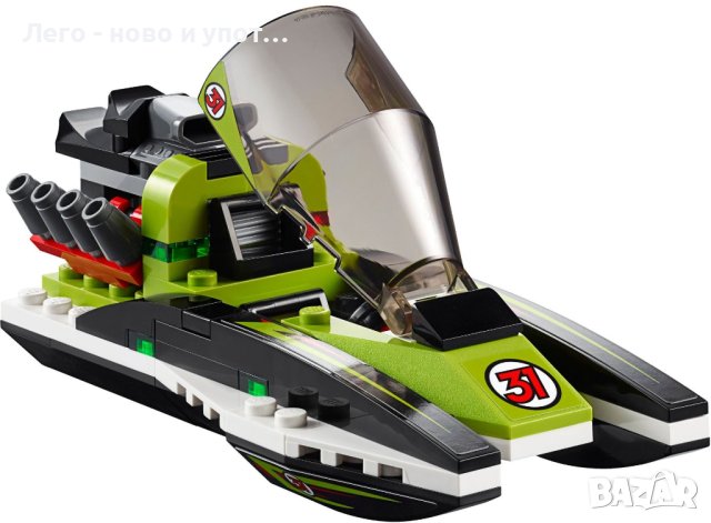 Употребявано Lego City - Състезателна лодка (60114), снимка 2 - Конструктори - 42675341