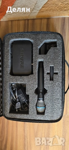 Продавам безжични микрофони Shure Beta 87a-GLX-D, и Sennheiser ew100 g2, снимка 5 - Други - 53665988