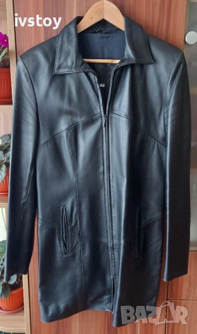 Дамско кожено яке 48 размер. , снимка 4 - Якета - 44228451
