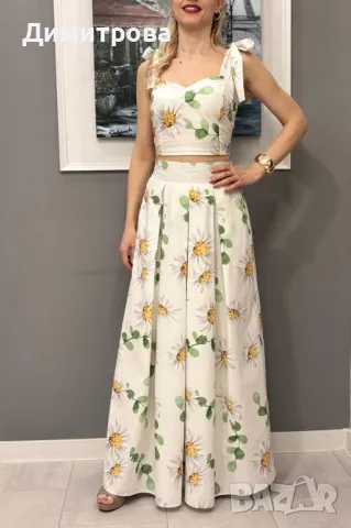 Дамски комплект дълга пола и бюстие XS, S, M, L, XL, снимка 1