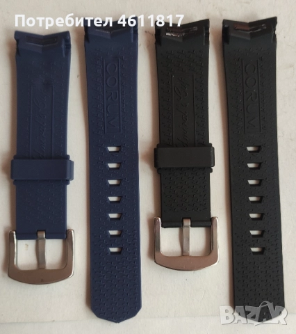 Силиконова каишка за Corum, снимка 10 - Каишки за часовници - 52077867