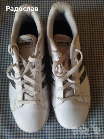 кожени маратонки Adidas , снимка 4 - Маратонки - 50131708