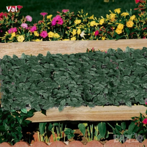 Изкуствен жив плет "Бръшлян" на ролка – Ограда за уединение и декорация, 0,5 х 5 м, снимка 5 - Огради и мрежи - 53836722