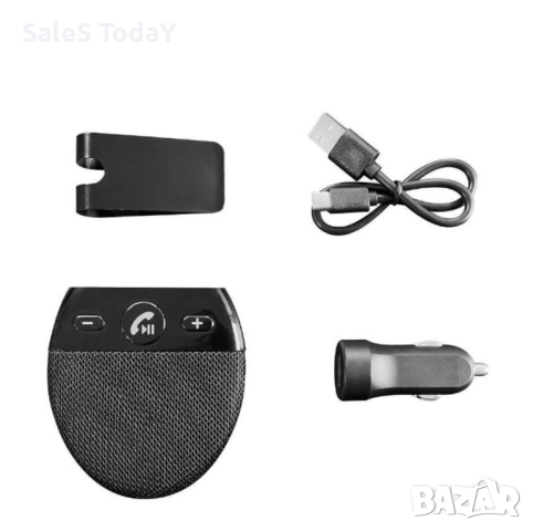 Хендсфри за кола с вграден микрофон, Bluethoot, Handsfree, снимка 2 - Аксесоари и консумативи - 44782912