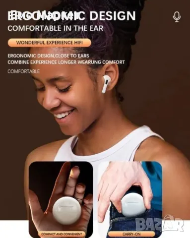Безжични слушалки - Pro 6, снимка 5 - Bluetooth слушалки - 49039927