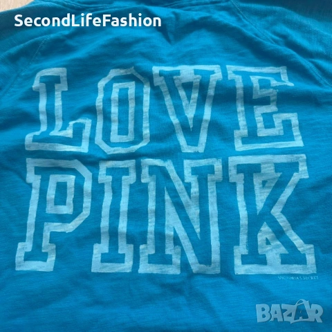 Victoria’s Secret Love Pink дамско спортно яке размер L синьо , снимка 6 - Якета - 53809538