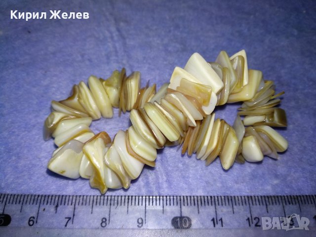 ХИПАРСКА ЛЯТНА ПЛАЖЕН СТИЛ ГРИВНА от МИДИЧКИ СЕДЕФ ХЕНД МЕЙД АРТ БИЖУ 37131, снимка 6 - Гривни - 40690033