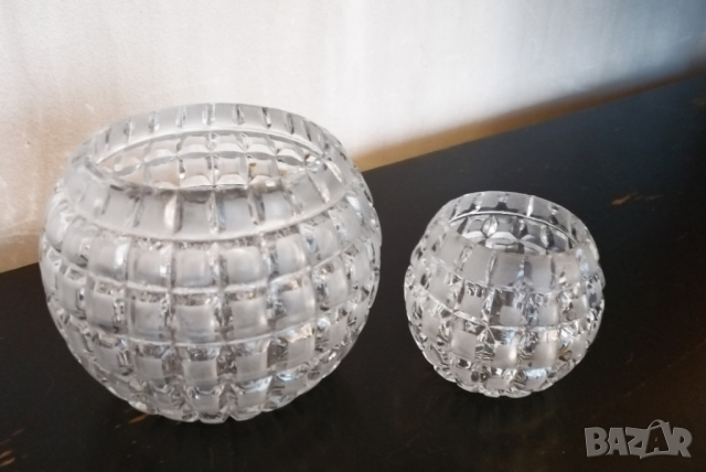 Комплект от две кръгли вази, снимка 1 - Вази - 36368687