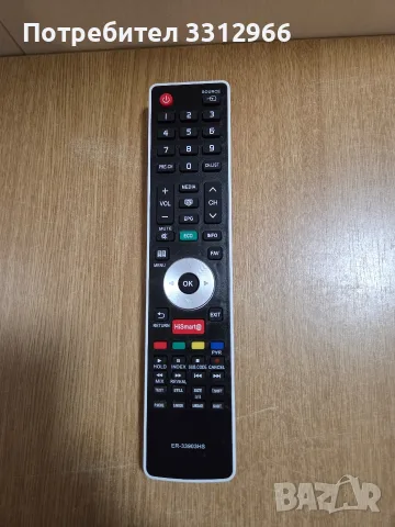 Дистанционно управление, модел ER-33903HS, предназначено за телевизори Hisense