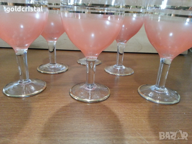 Ретро стъклени чаши , снимка 2 - Антикварни и старинни предмети - 44927768