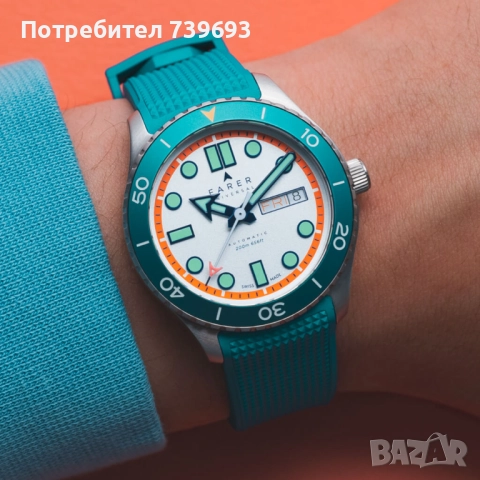 Автоматичен часовник Farer Aquamatic в цвят Thurso, снимка 5 - Мъжки - 52490044
