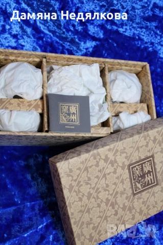 Луксозен корейски чаен сервиз, снимка 4 - Сервизи - 51627149