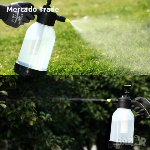 Пръскачка ръчна с помпа Mercado Trade, 2л., Прозрачен, снимка 5 - Напояване - 51513738