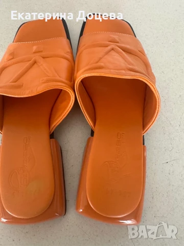 Чехли естествена кожа, снимка 4 - Чехли - 50611469