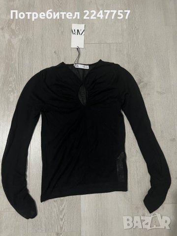 Нова блуза Zara размер S, снимка 2 - Блузи с дълъг ръкав и пуловери - 38900337