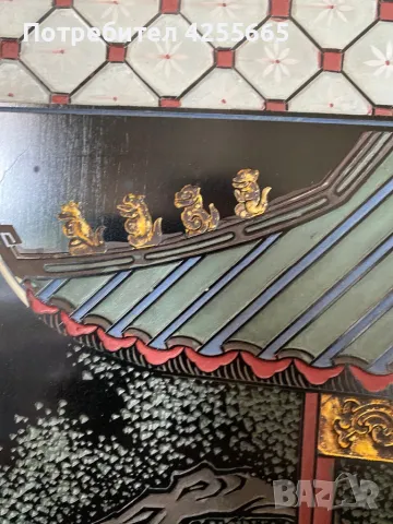 Продавам стара китайска картина,живопис рисувана върху стакло, снимка 7 - Антикварни и старинни предмети - 48155167