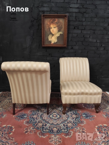 Чифт италиански кресла, снимка 5 - Дивани и мека мебел - 52355121