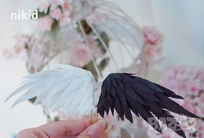 5 малки пера перца перо тесни за крила силиконов молд форма фондан декор, снимка 5 - Форми - 42027852