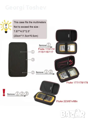 Професионален Цифров Мултиметър Fluke 115, снимка 4 - Друга електроника - 46962613