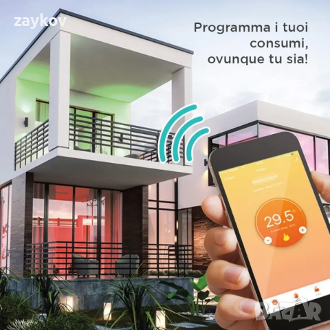 Homcloud CTW Дигитален хронотермостат Smart Wi-Fi, снимка 5 - Друга електроника - 44658094