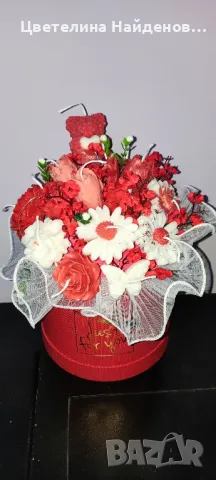 Букет от ароматни соеви свещи , снимка 3 - Декорация за дома - 48614611