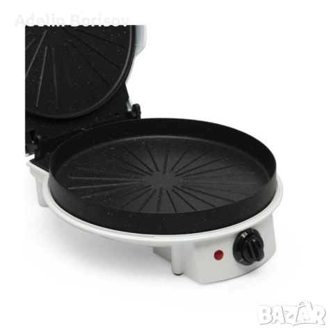 Уред за приготвяне на пица с незалепващо покритие Lexical LPM-2660-1 Бял/Черен, снимка 5 - Аксесоари за кухня - 53807543