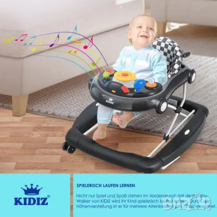 Нова немска бебешка проходилка Kidiz / от 6 мес, снимка 3 - Проходилки - 47984090