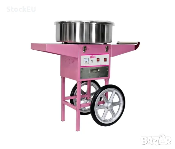 Машина за захарен памук Royal 1200W 52см Електрическа Професионална  Количка, снимка 3 - Друго търговско оборудване - 56008525