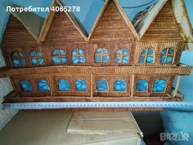 ръчно изработен макет на къща, снимка 5 - Антикварни и старинни предмети - 49030201
