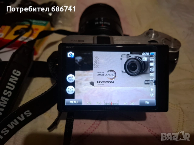 Фотоапарат Samsung NX300M, снимка 4 - Фотоапарати - 53832639