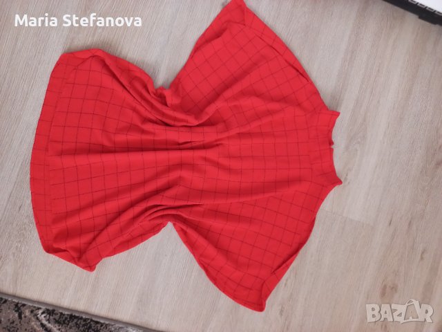 Блуза в оранжево-червен цвят , снимка 6 - Тениски - 41346184